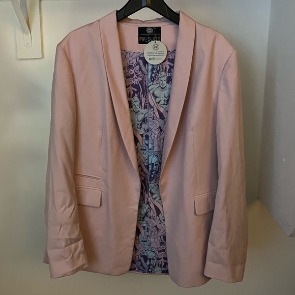 NWT DC Comics Print Boyfriend Blazer - 18 - Picture 2 of 3